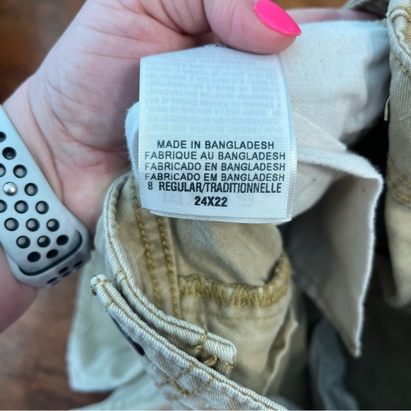 Levi’s khaki cargo shorts size 24x22 100% cotton - Picture 3 of 5